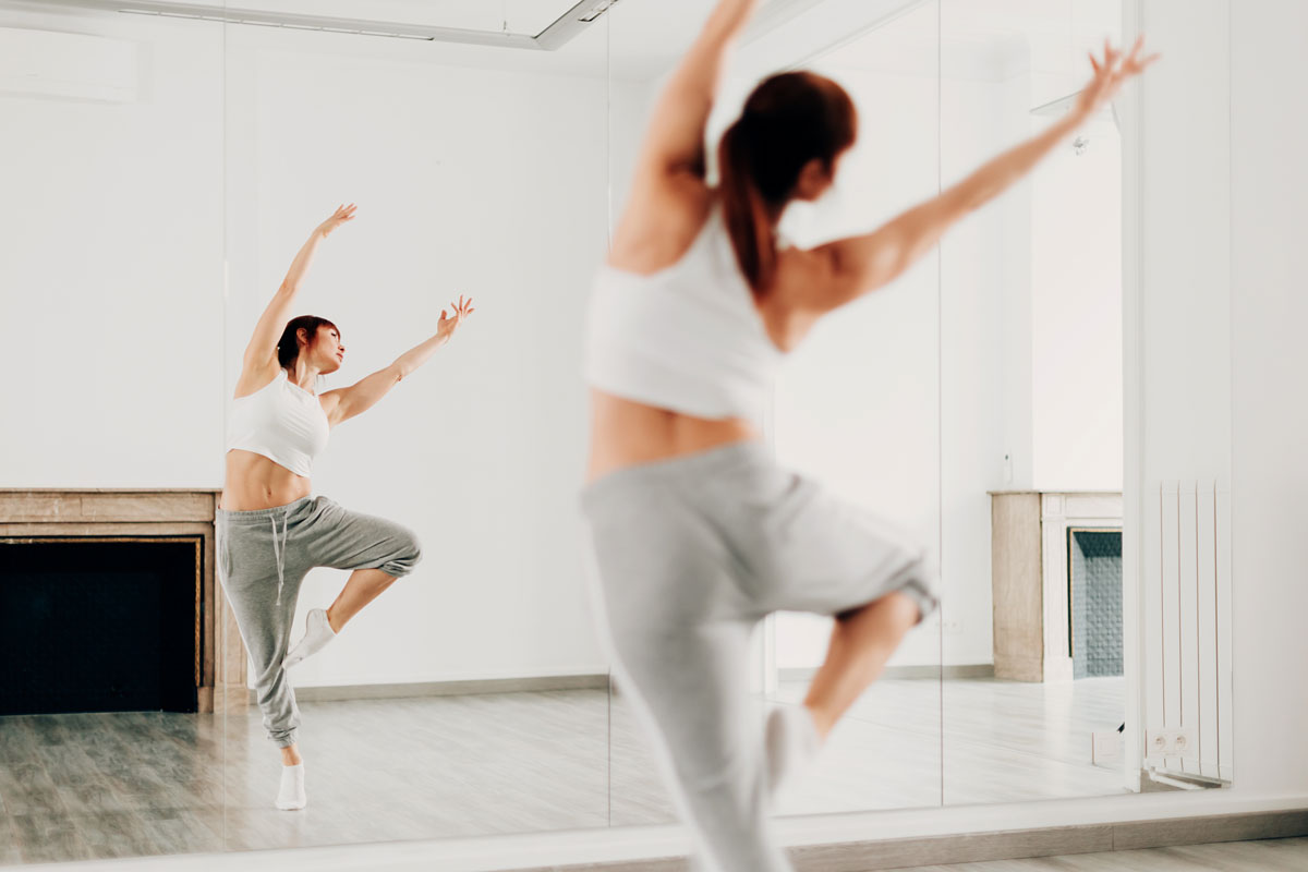 espelhos aulas de dança